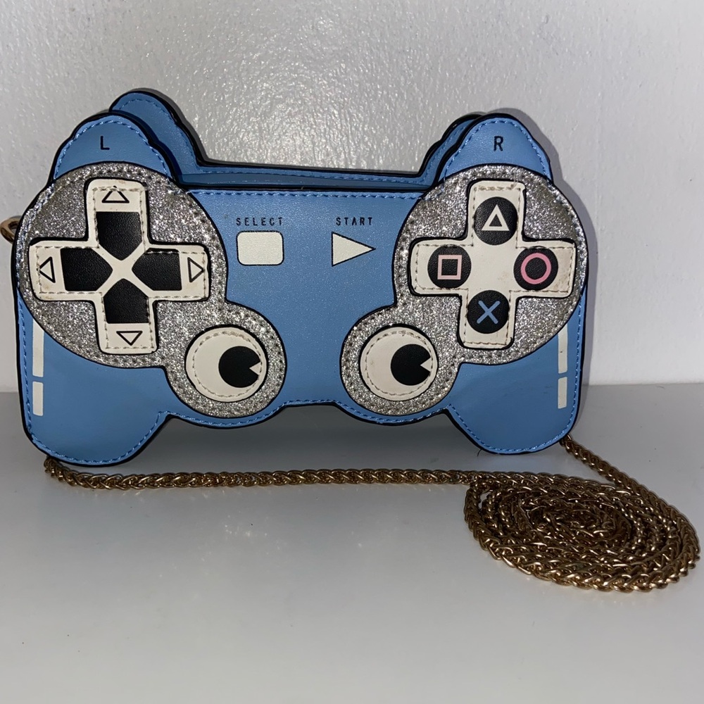 ❤️NWOT❤️ Novelty Gaming Blue PlayStation controller purse